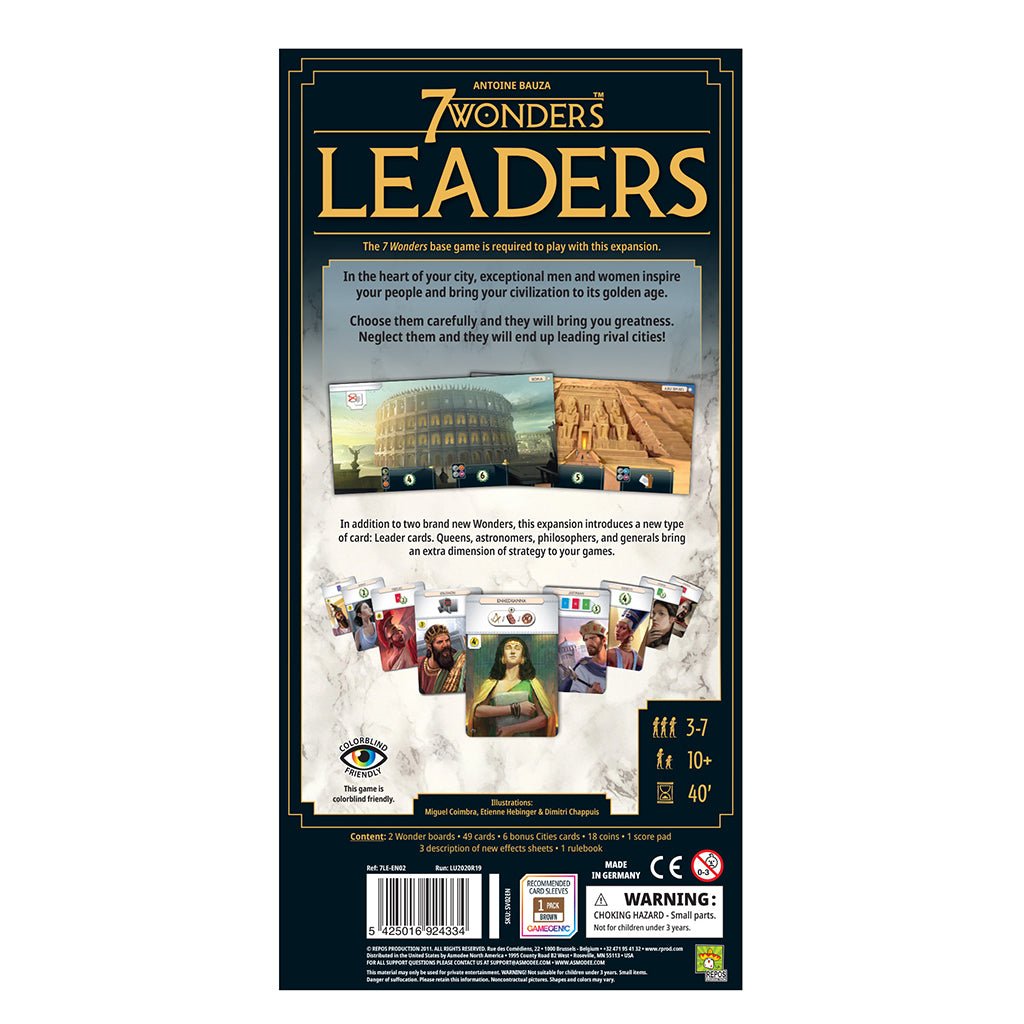 7 Wonders: Leaders (New Edition) Card Games The Compleat Strategist