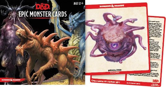 Dungeons and Dragons RPG: Epic Monster Cards (77 oversized cards) RPG The Compleat Strategist