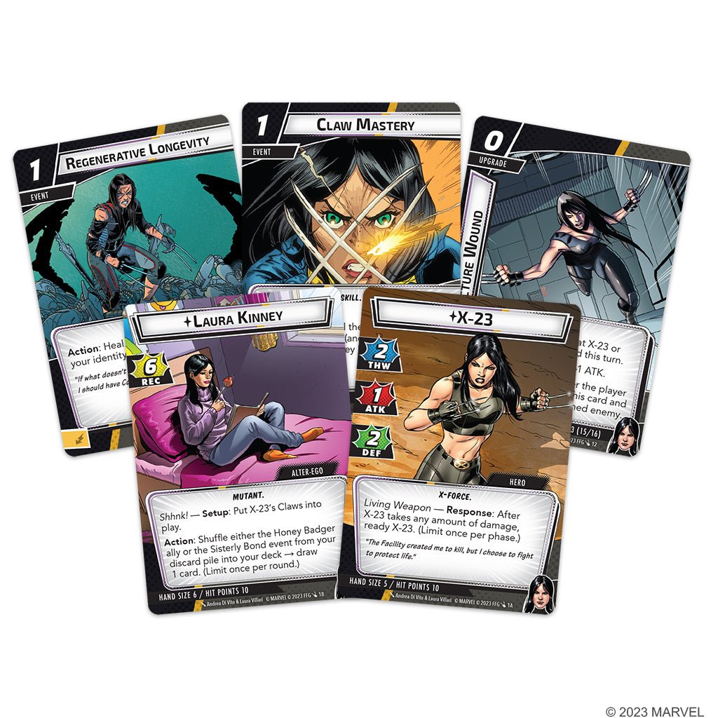 Marvel Champions: The Card Game - X - 23 Hero Pack Collectible Card Games The Compleat Strategist