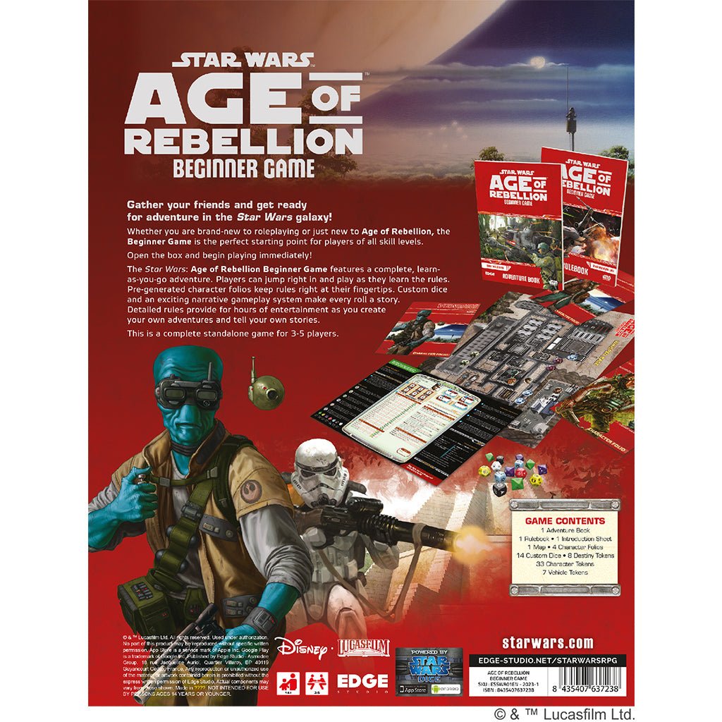 Star Wars - Age of Rebellion: Beginner Game Role Playing Games The Compleat Strategist