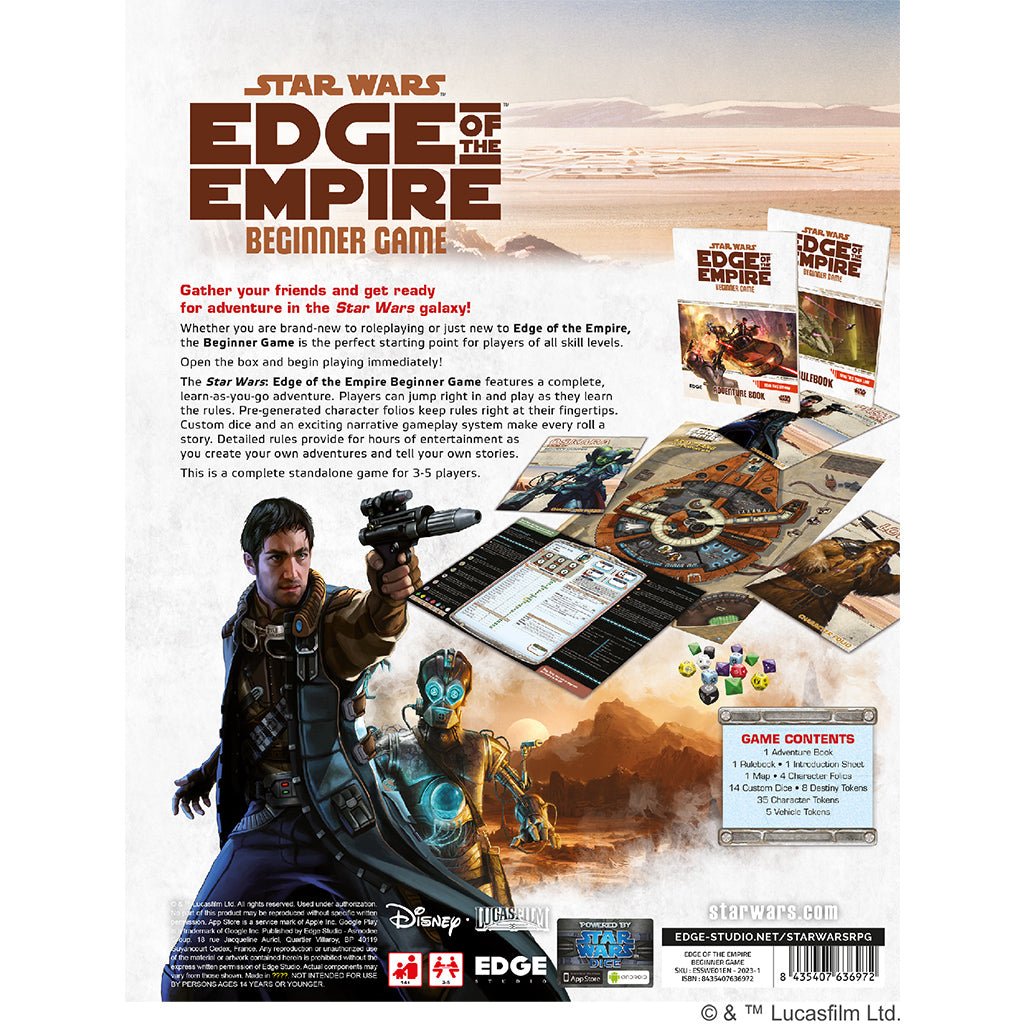 Star Wars - Edge of the Empire Beginner Game Role Playing Games The Compleat Strategist