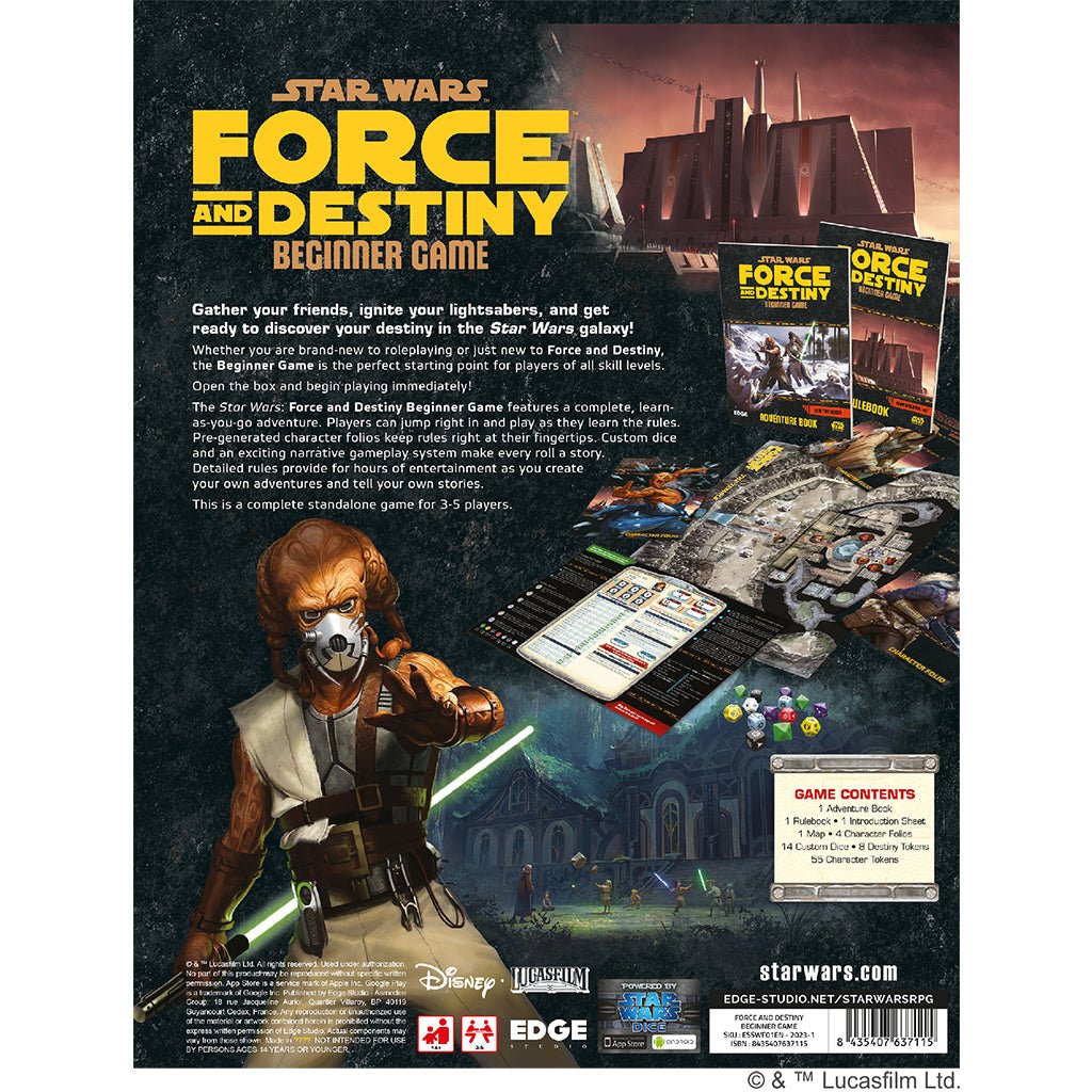 Star Wars - Force and Destiny: Beginner Game Role Playing Games The Compleat Strategist